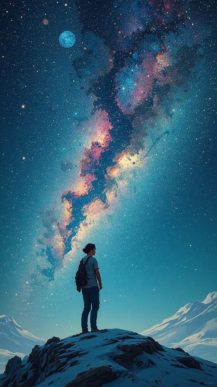 Milky Way Galaxy landscape
