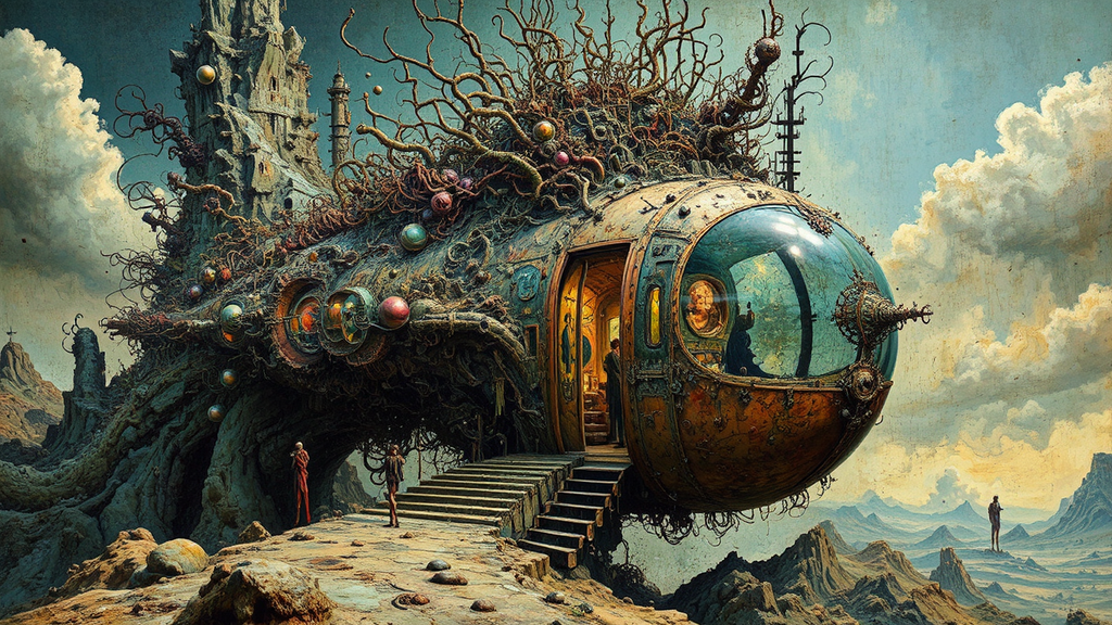 Distorted figures in a