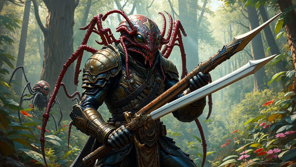 Anthropomorphic spider in naval