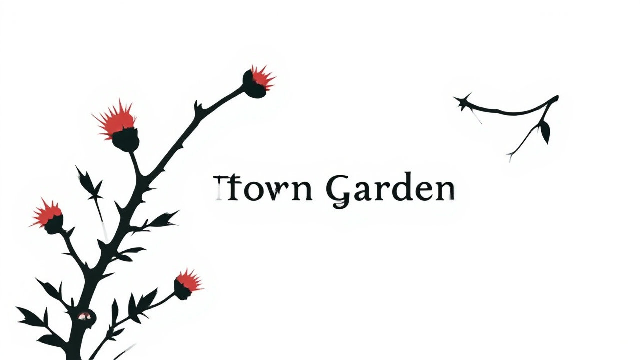 Thorn garden minimalist logo
