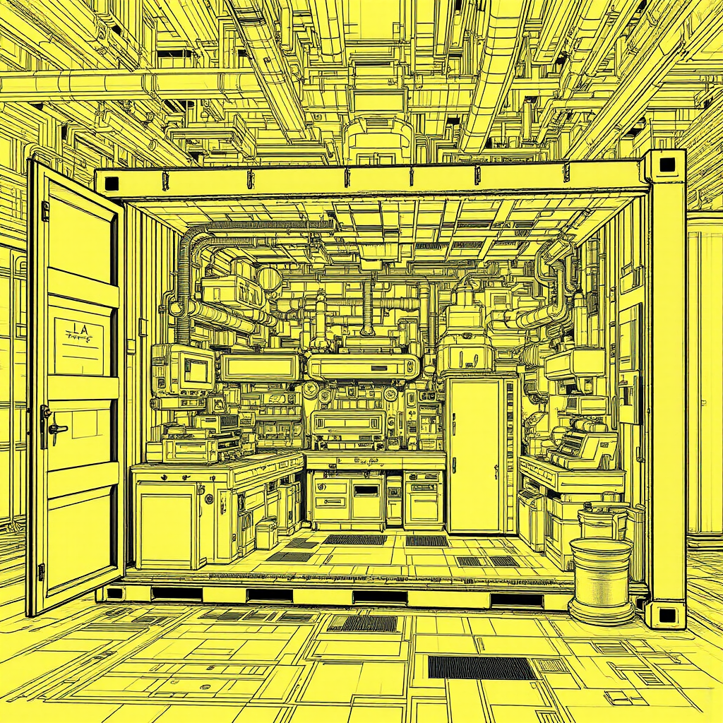 Small sci-fi machine shop.