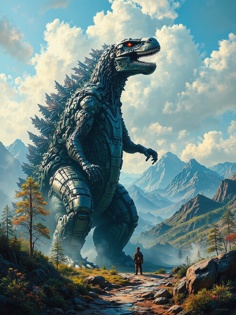 Merged sci-fi and monster