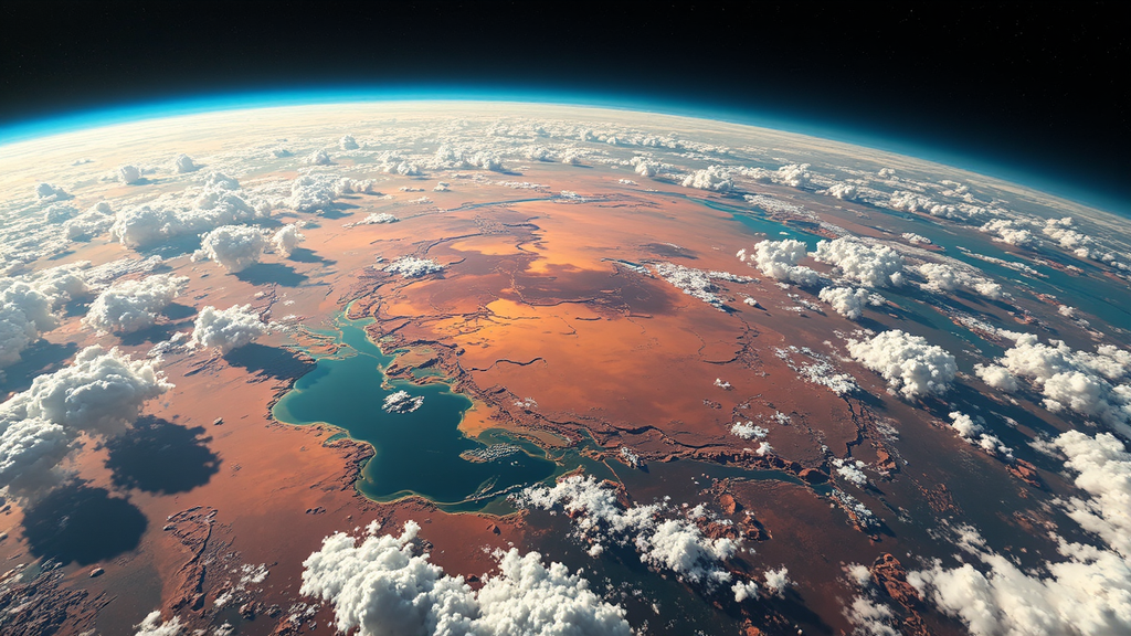 Realistic photo of Mars'