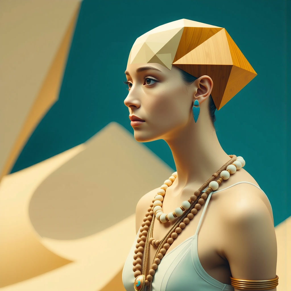 Priestess in bohemian inspired