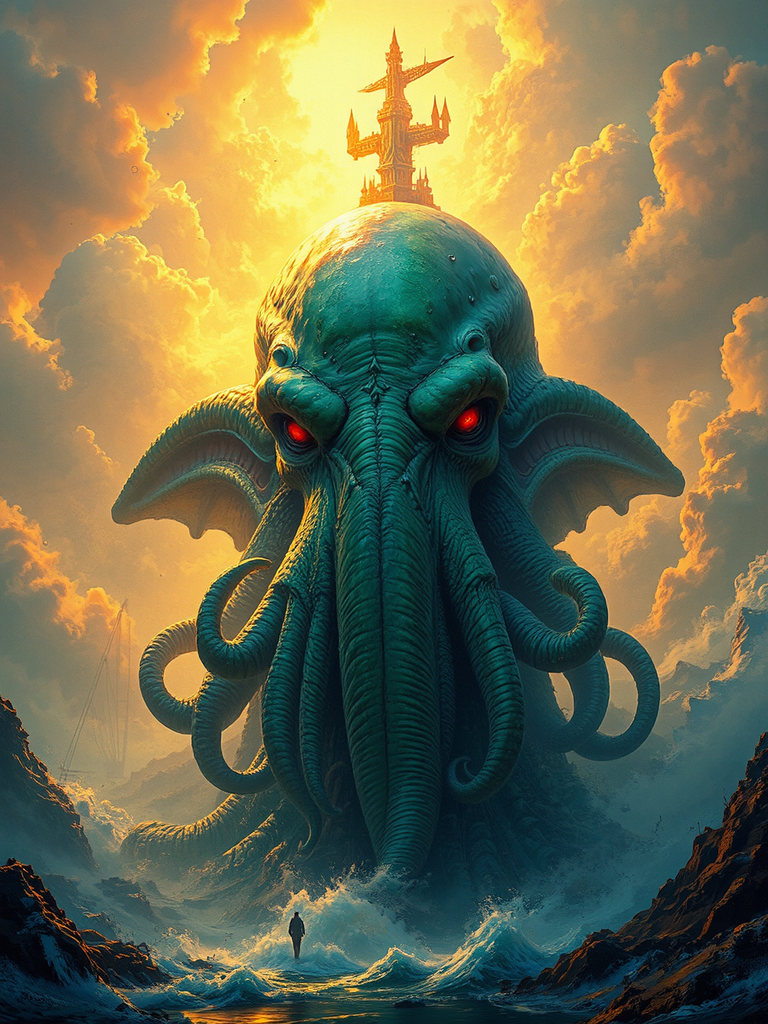 Proud Cthulhu portrait at