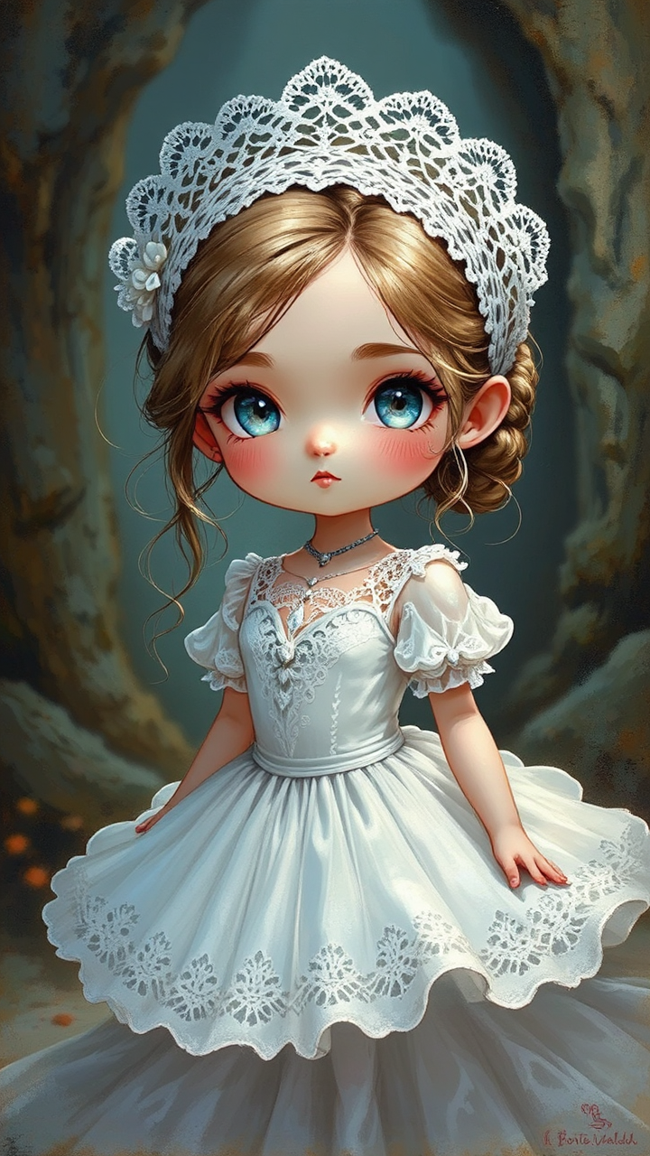 Girl ballerina in a