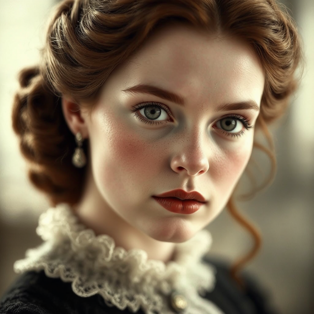 Edwardian-style portrait photographs.