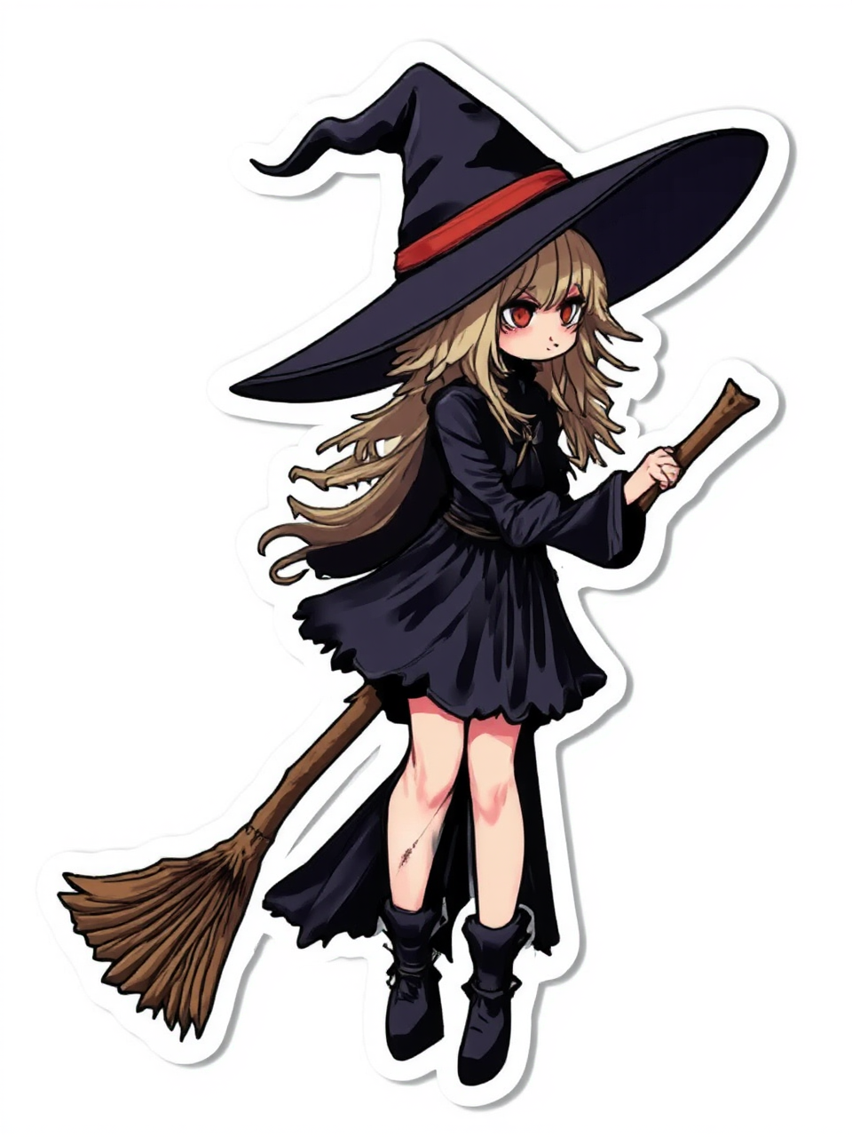 Anime angry tsundere witch