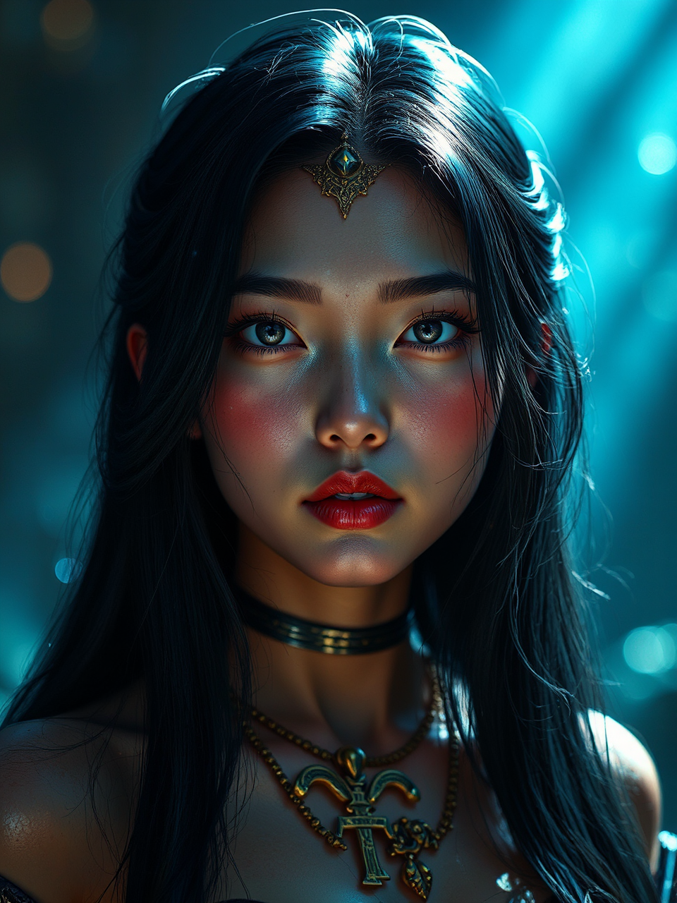 Asian female warrior in