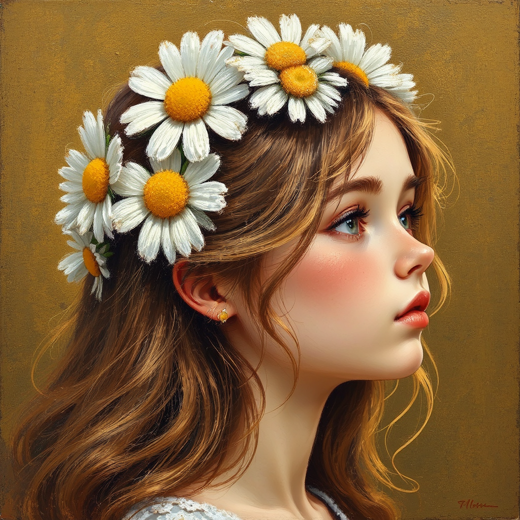 Girl with a daisy