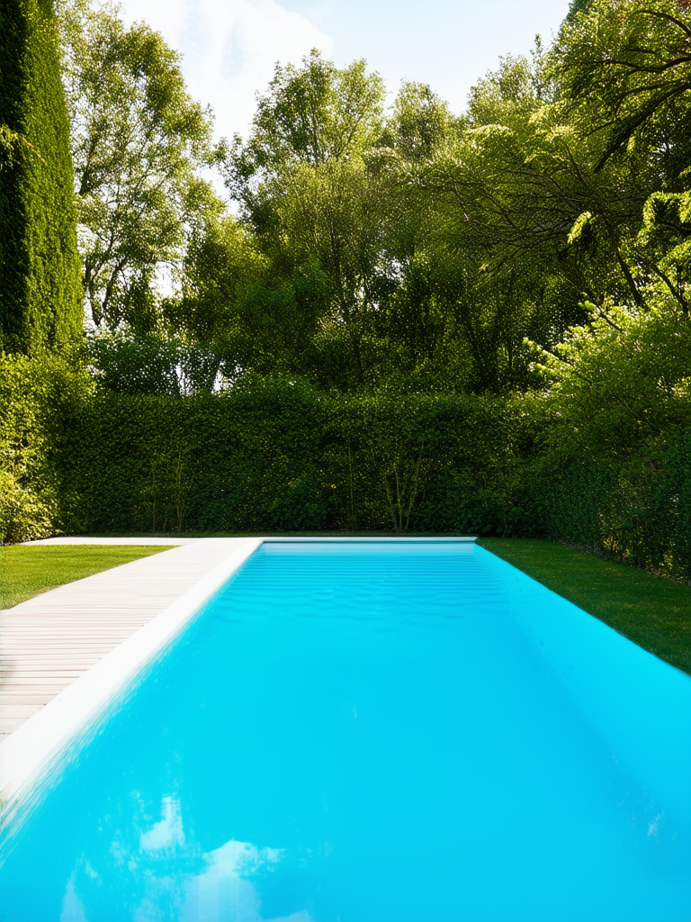 Abandoned swimming pool with