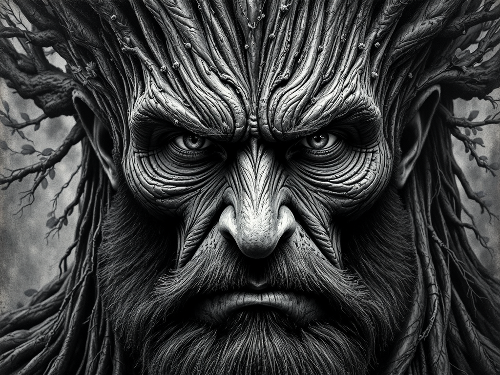 Majestic digital portrait of