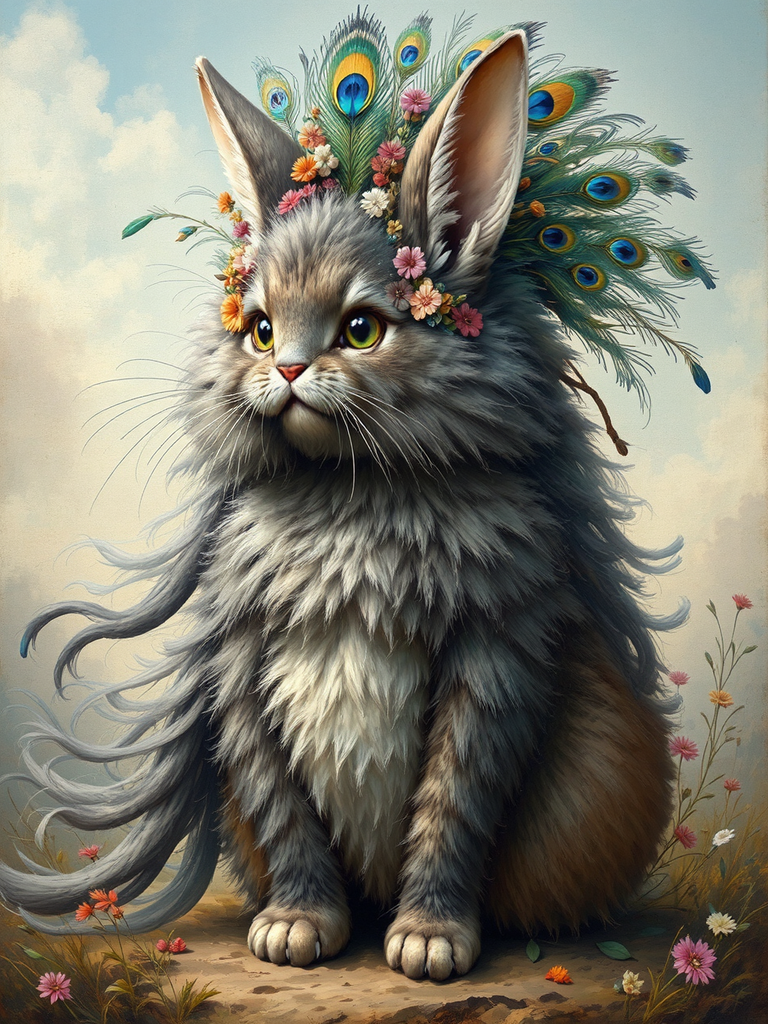 A mythical bunny-Cthulhu creature.