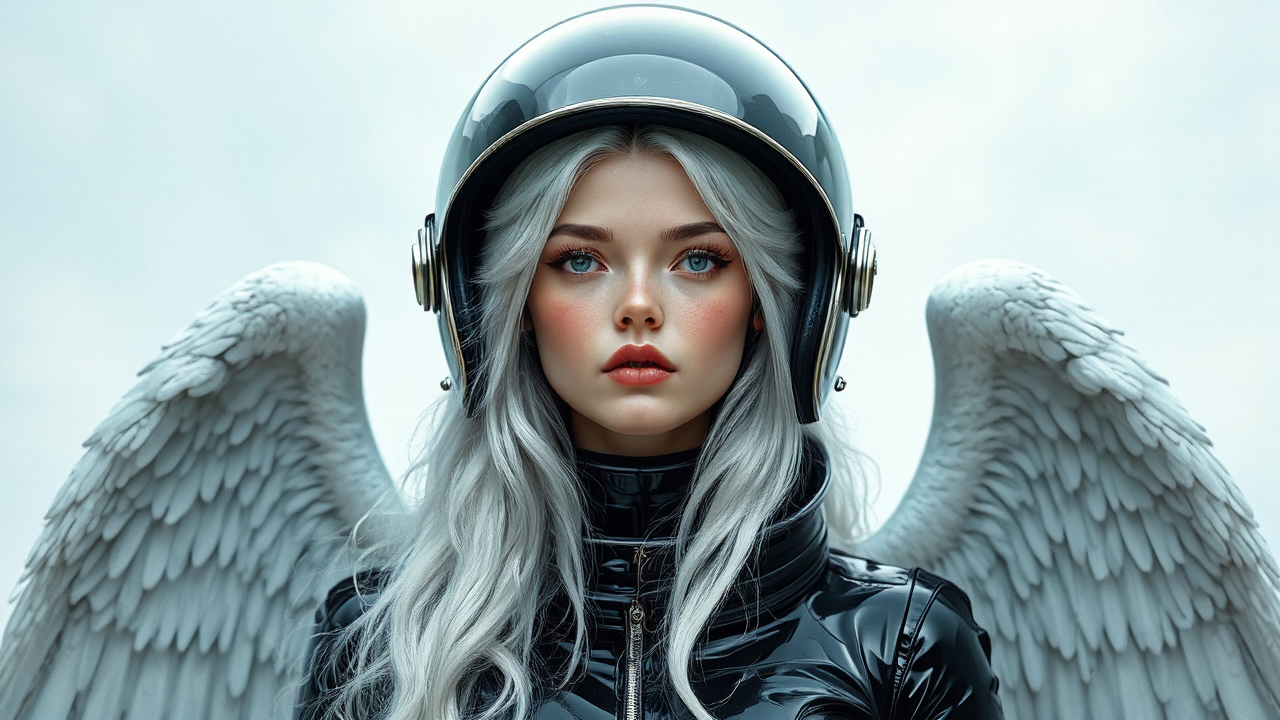 Portrait of a winged