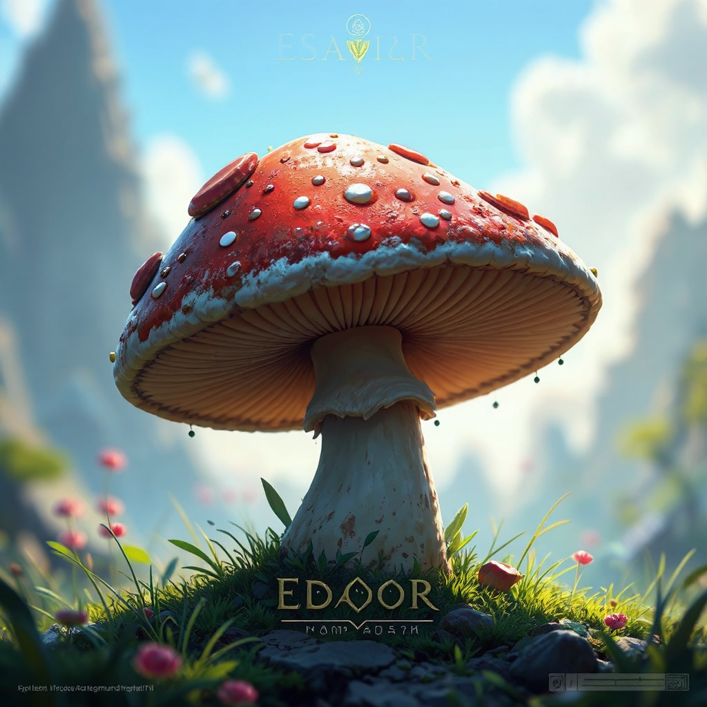 Close-up mushroom on a