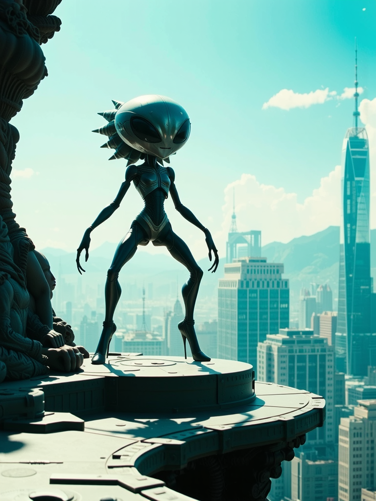 alien city landscape