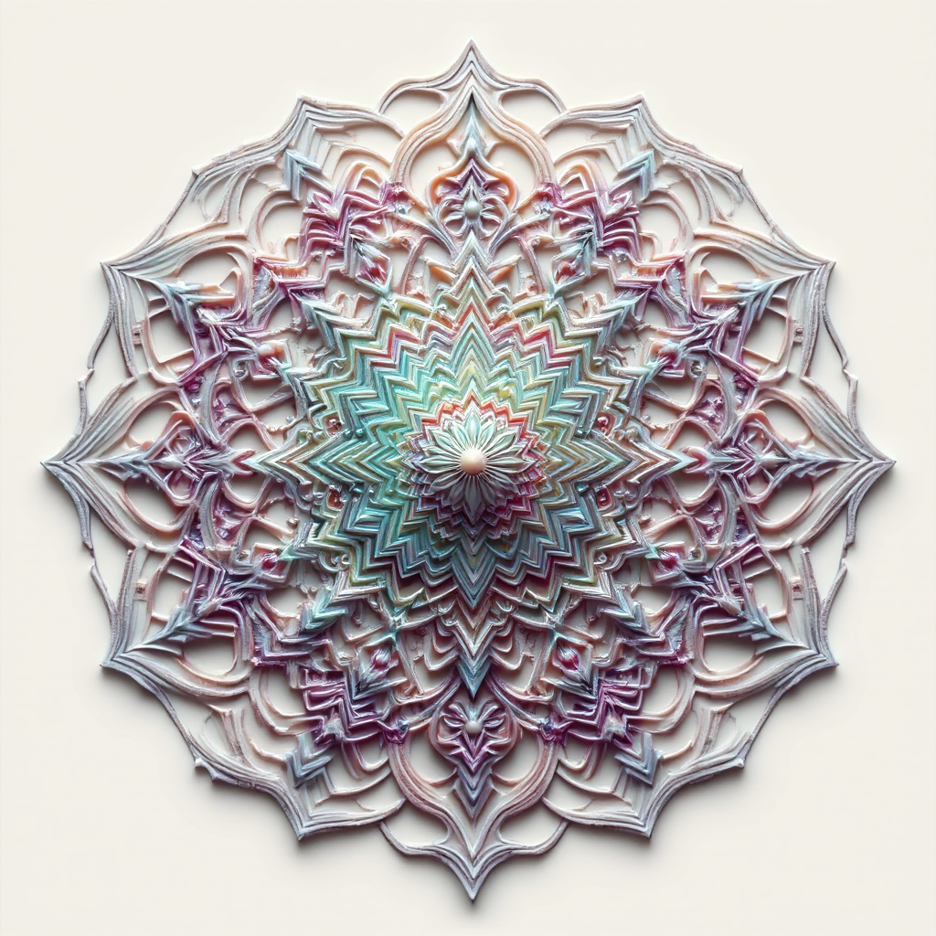 Biomechanical mandala with subtle