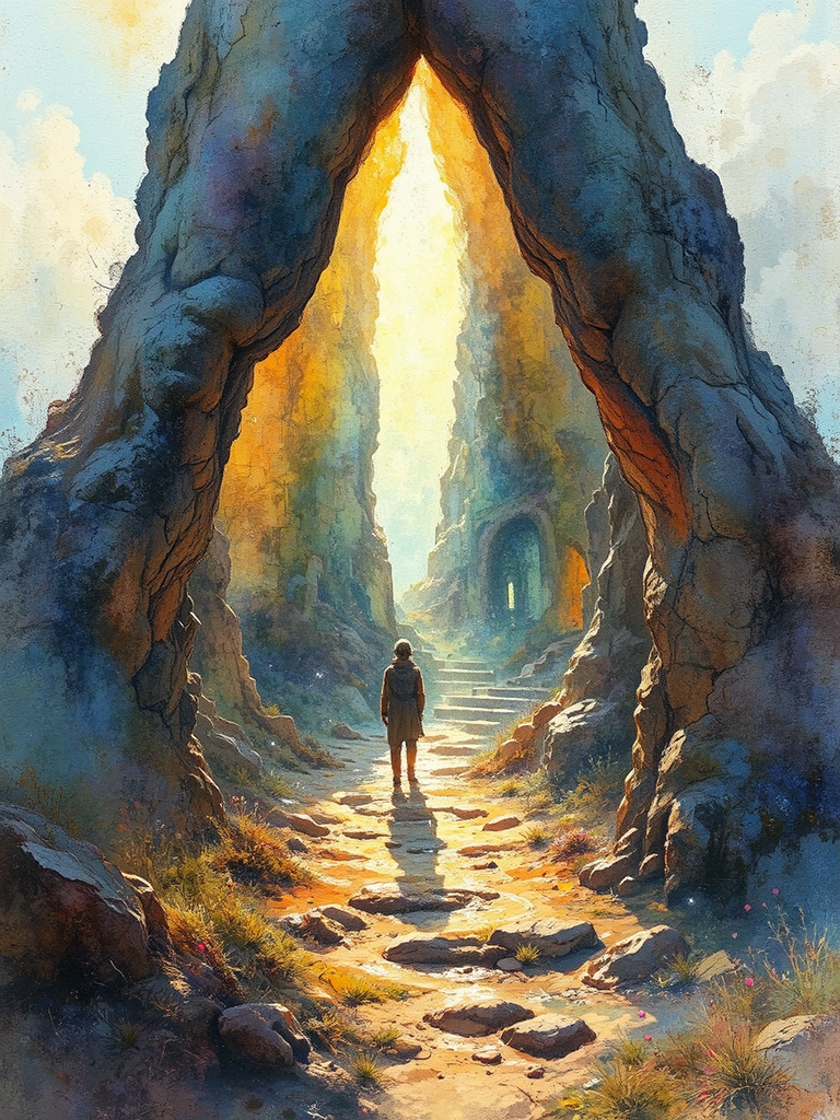 Vibrant dreamlike digital artistic