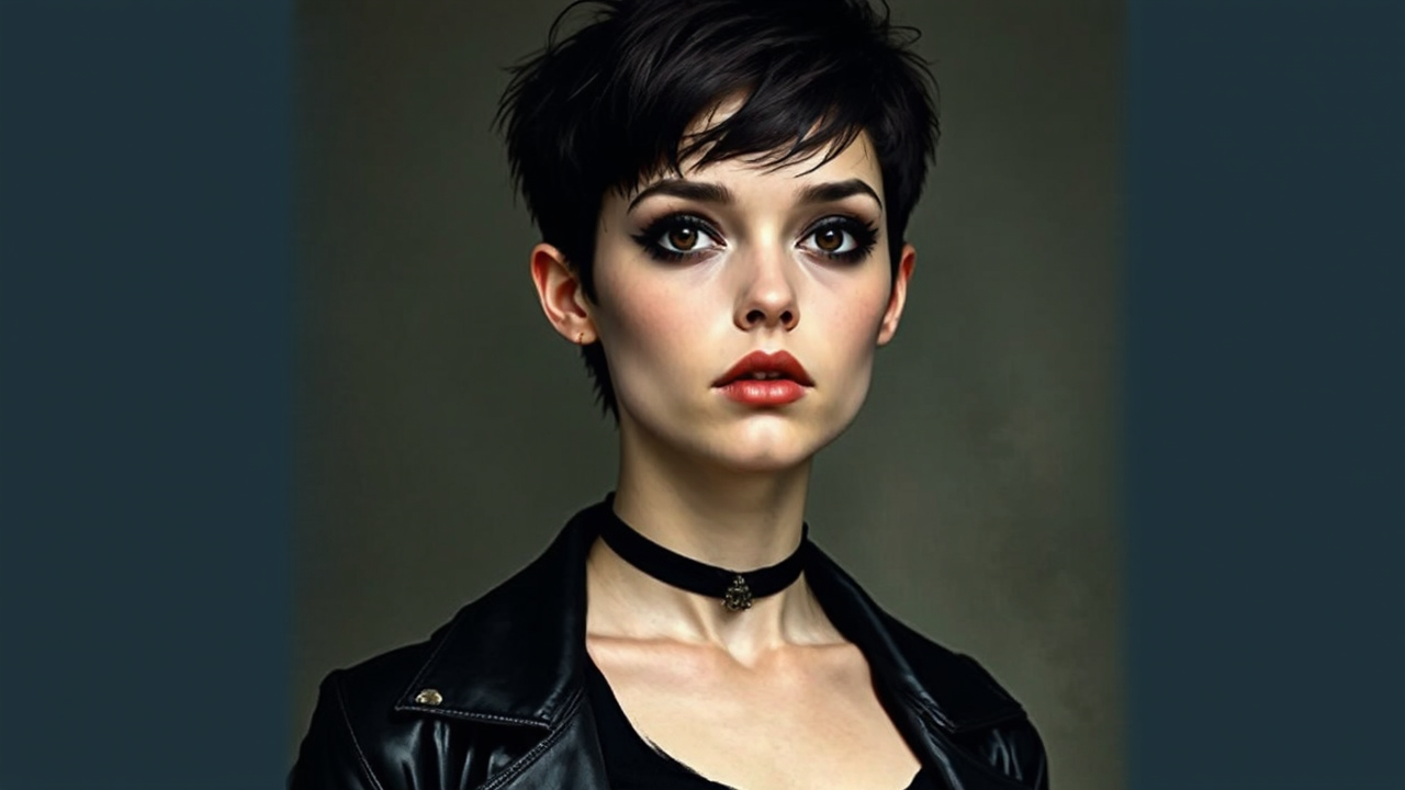 Young woman with dark