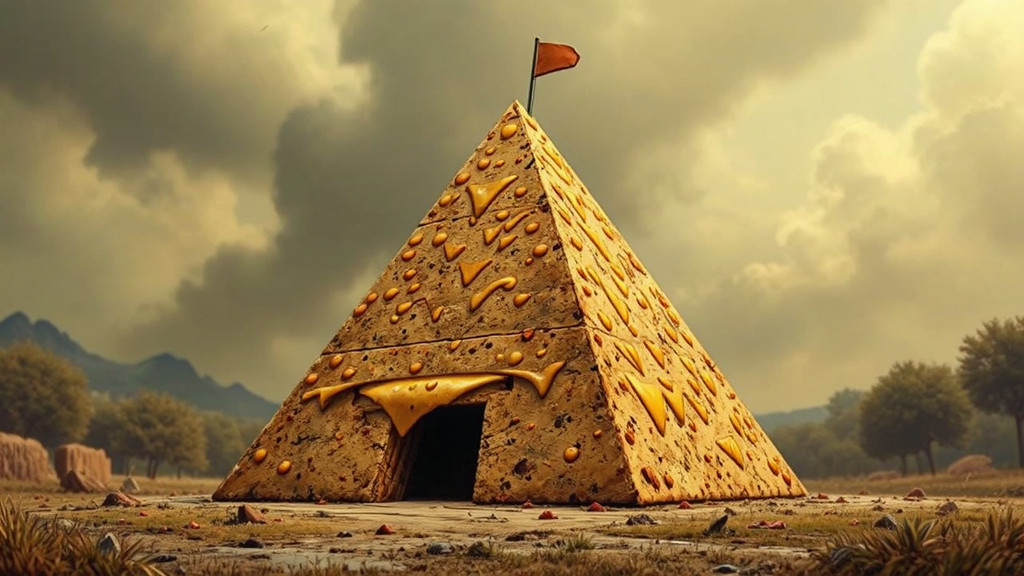 A pyramid made of