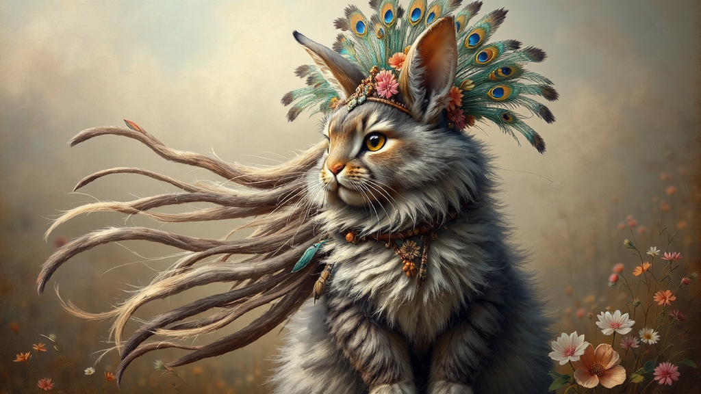 Tabby-bunny hybrid in tribal