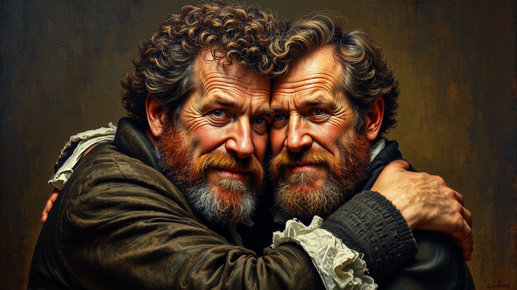 A Renaissance-style portrait of
