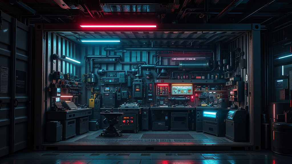 Small sci-fi machine shop