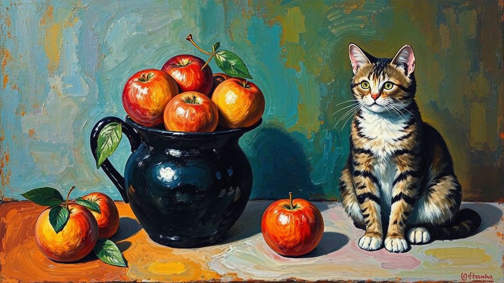 Apples in a black