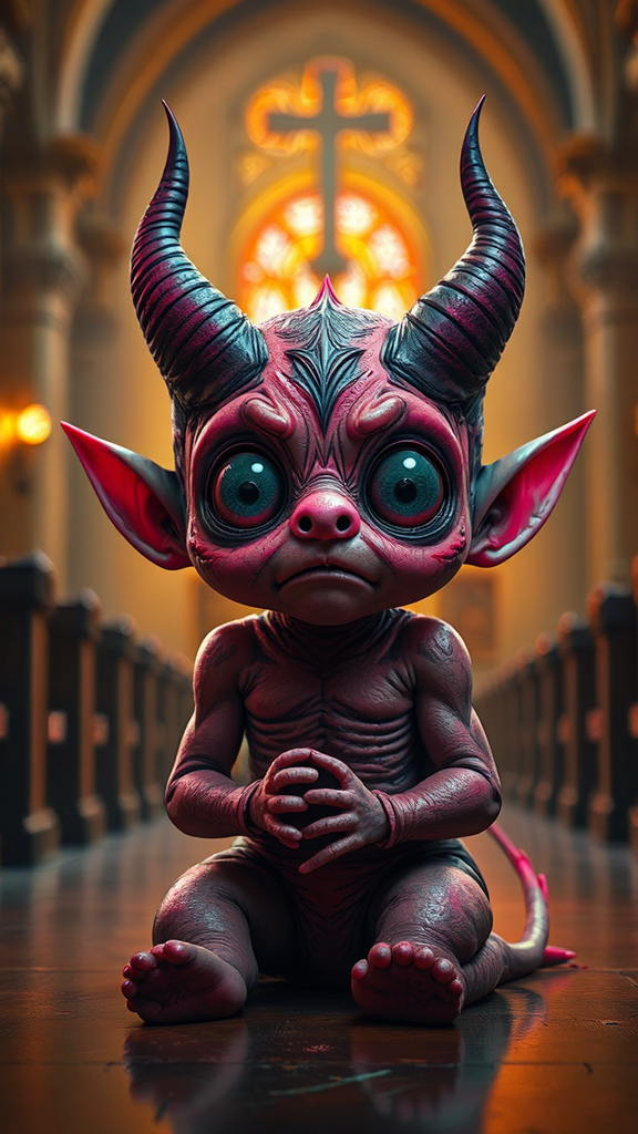 An adorable little demon
