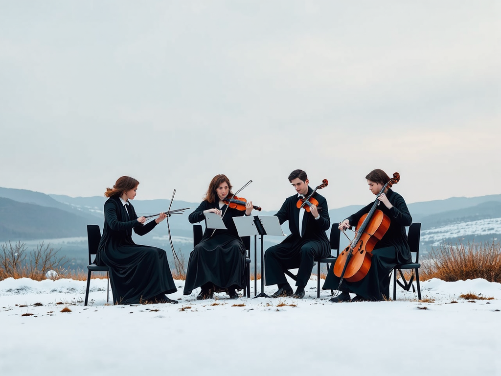 Classical music string quartet
