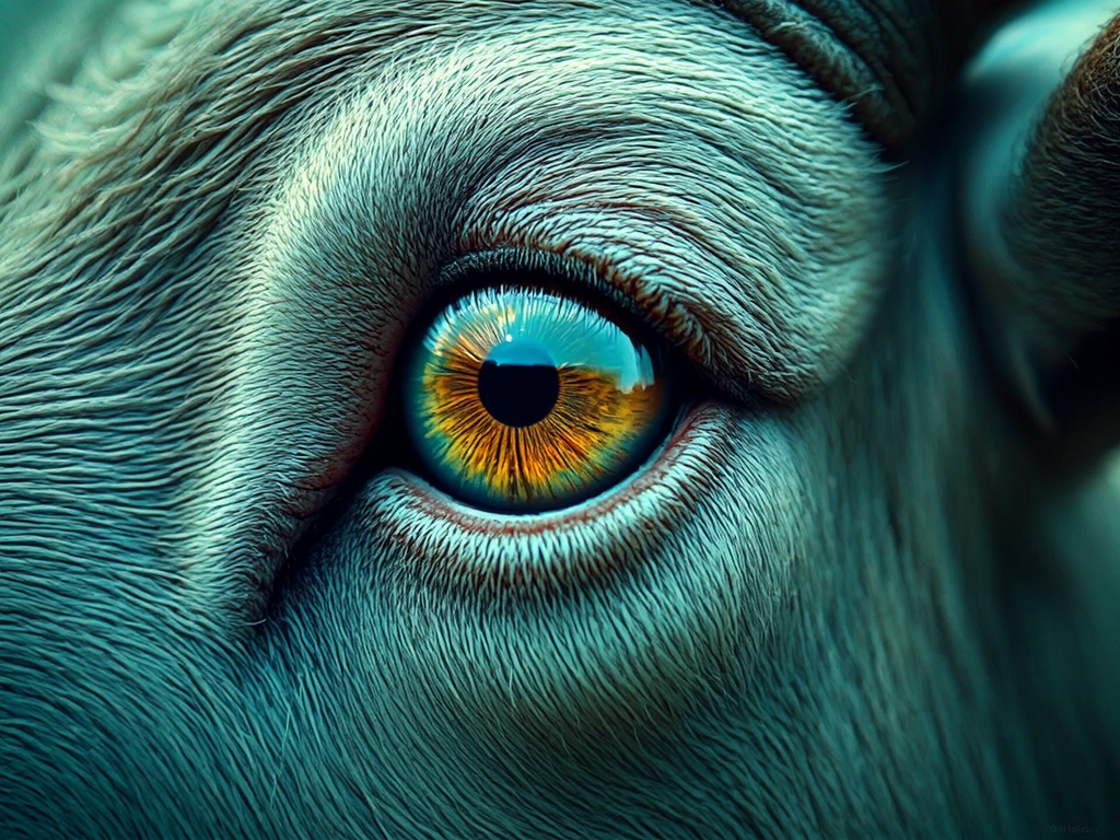 Large goat's eye with