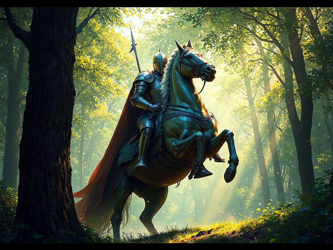 A knight on a
