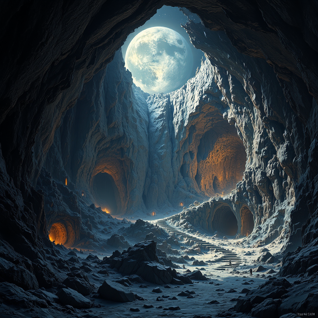 Large lunar cave system