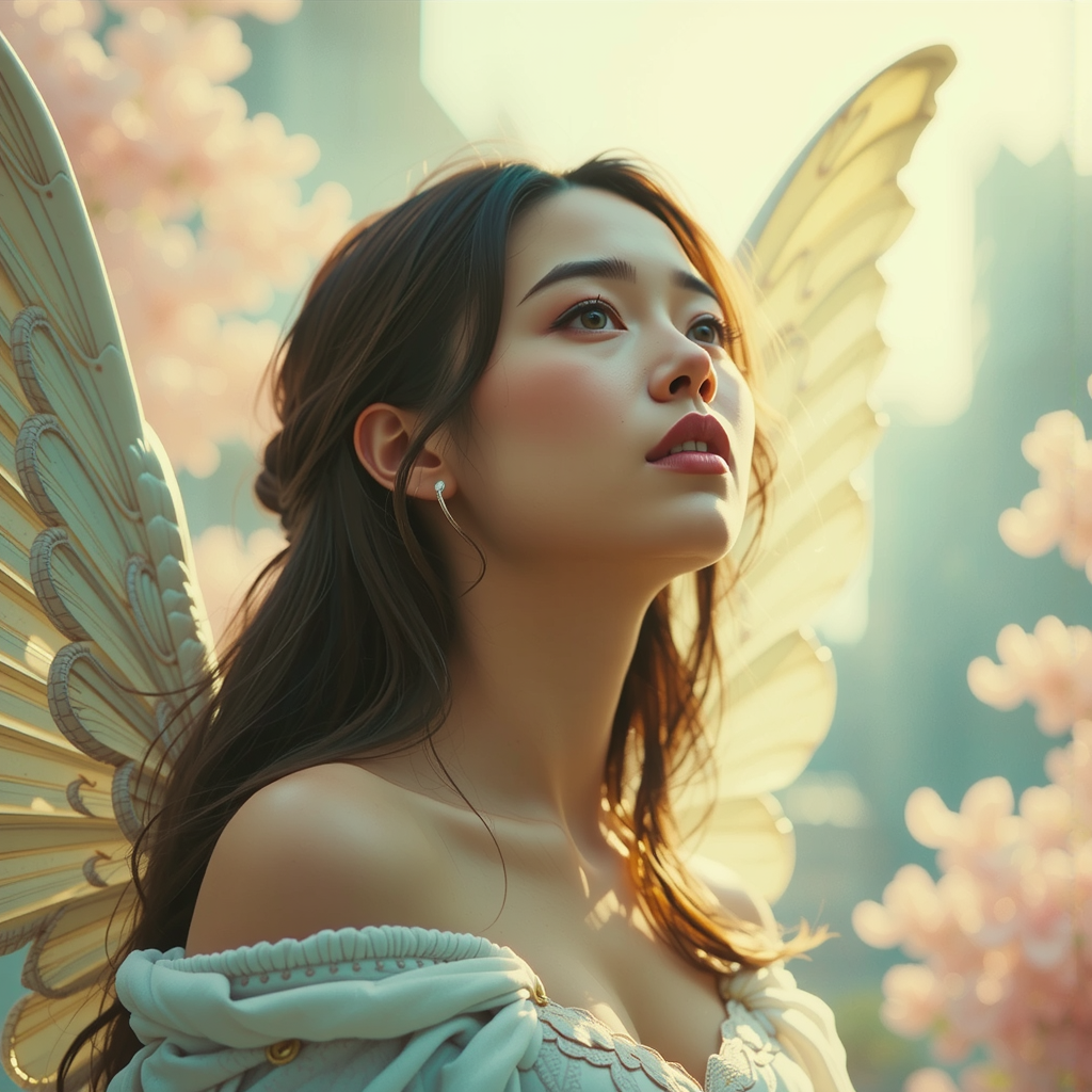 Female angel with a