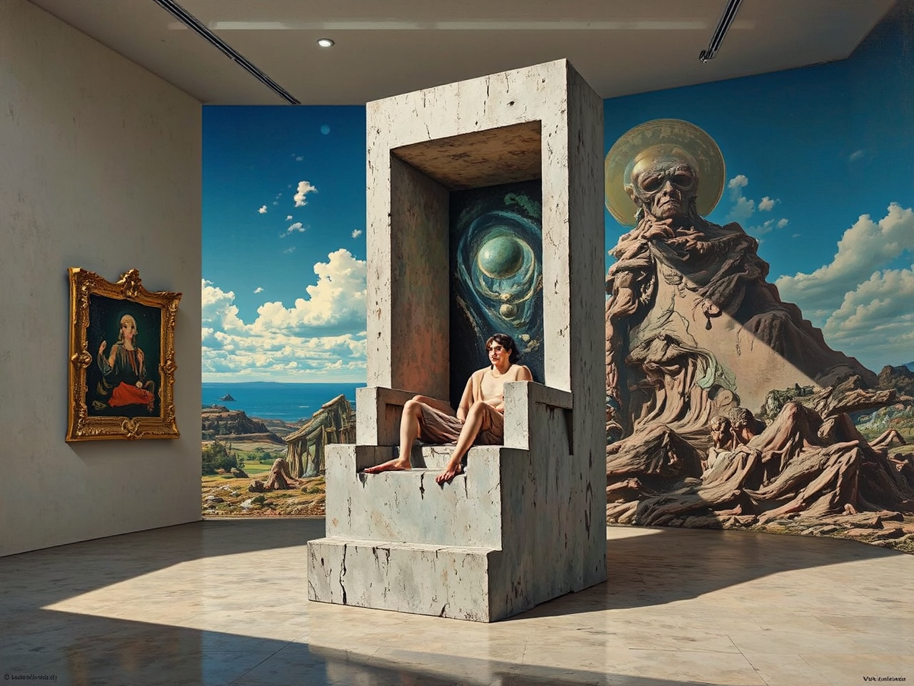 Monumental painting of a