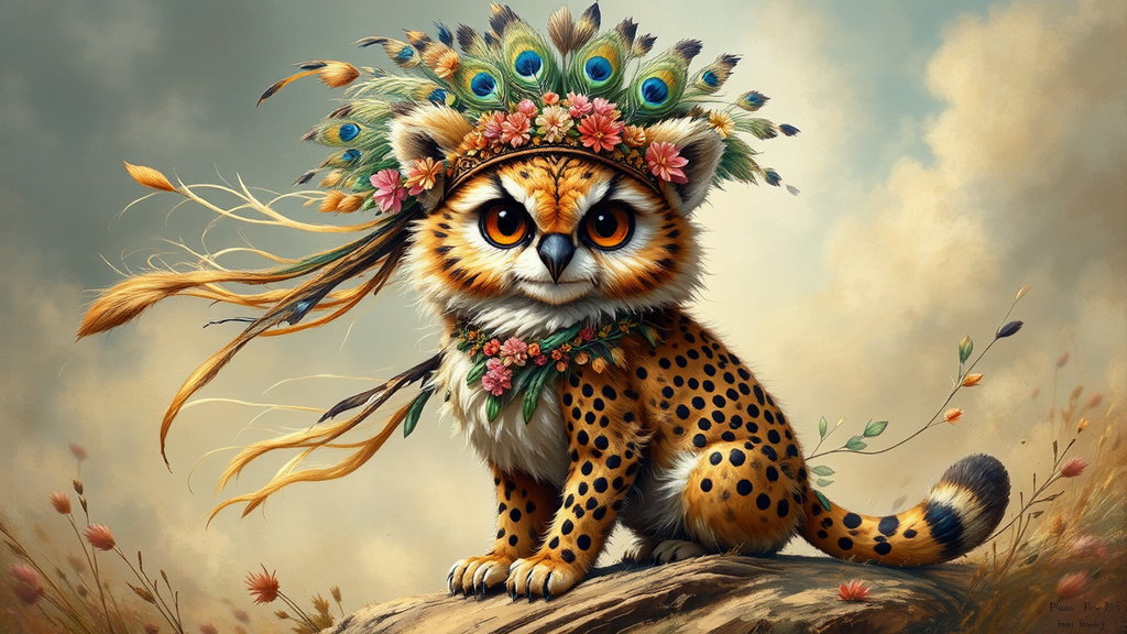 Cute hybrid creature with