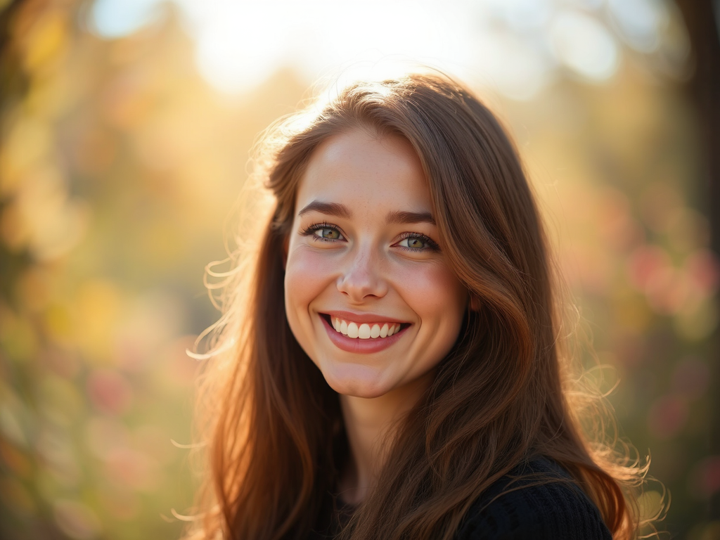 Woman with brown hair