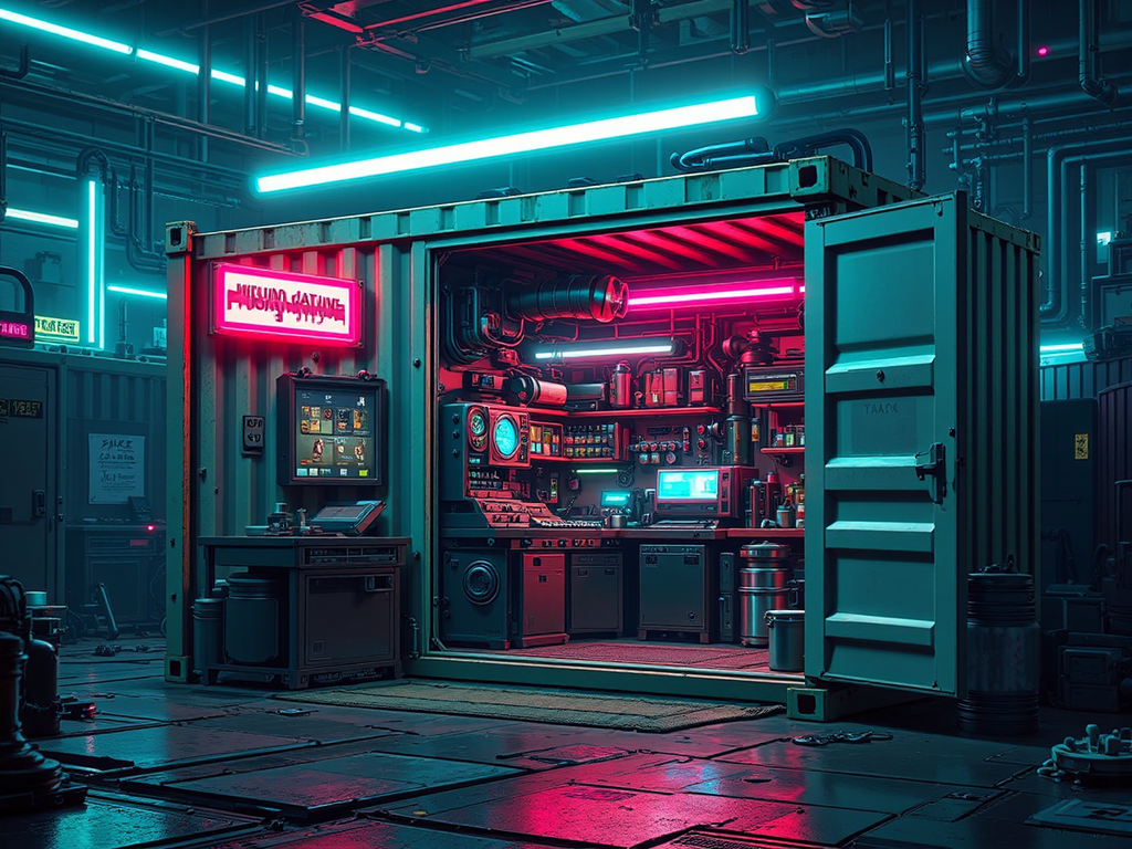 Small sci-fi machine shop