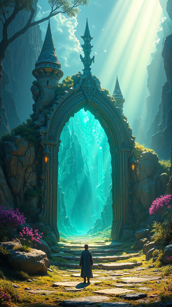 Fantasy world with photorealistic