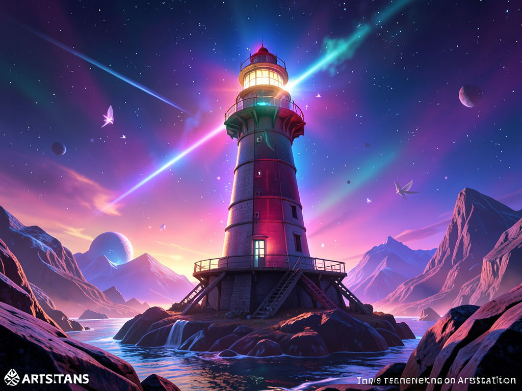 lighthouse on an alien