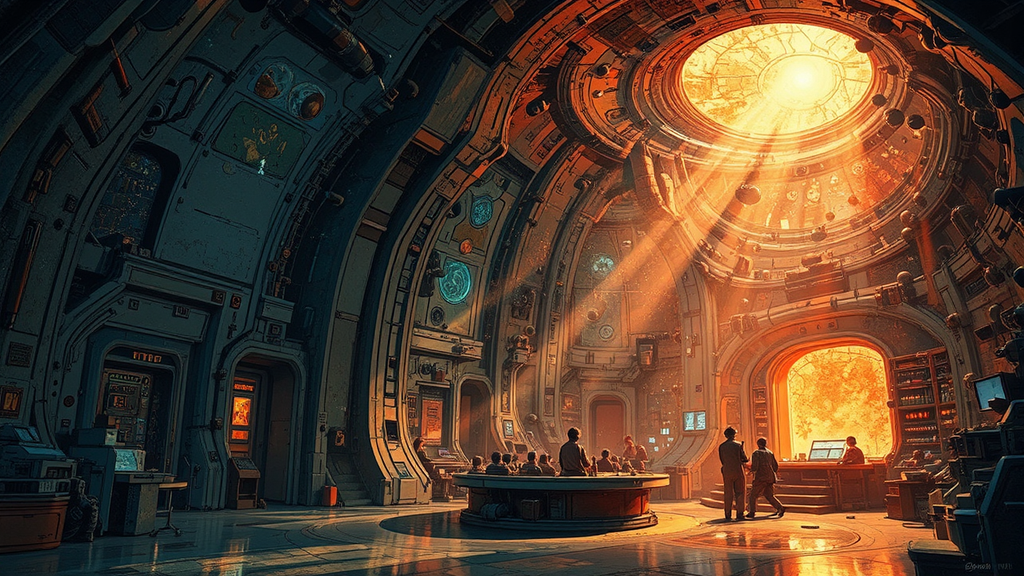 Space Station Interior with