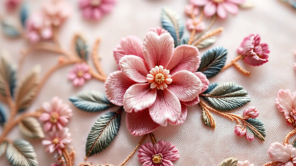Velvet ribbon with intricate