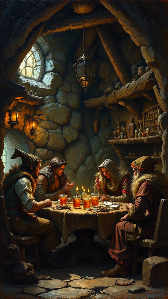 A group rests at