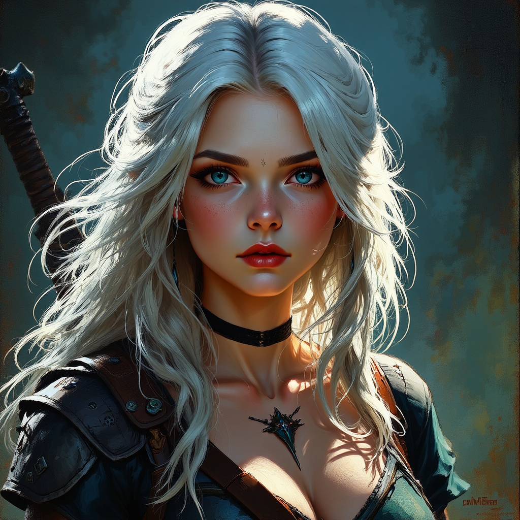 A young woman in