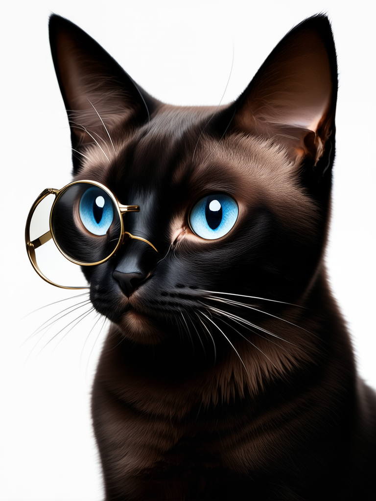 A blue-eyed black Siamese