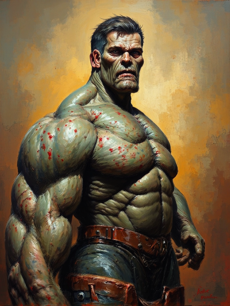 Full-body portrait of Mean