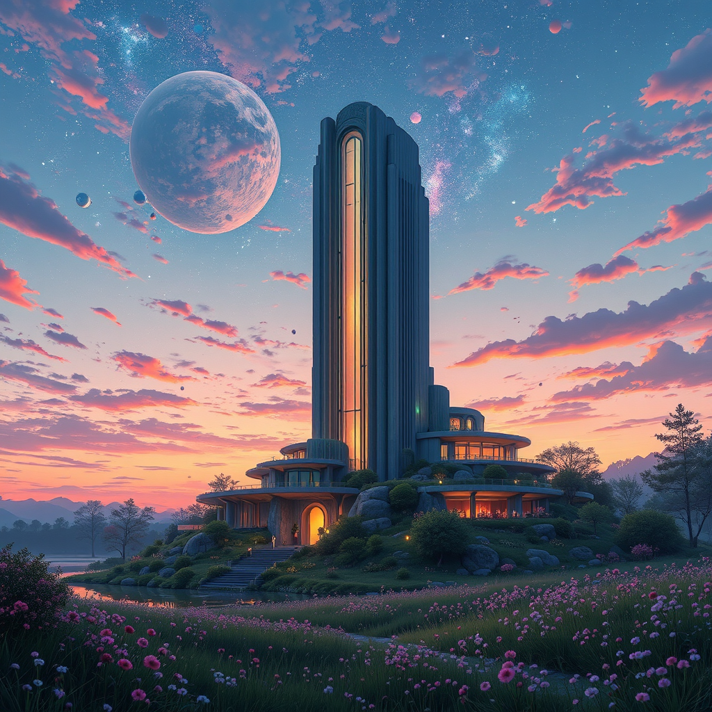 Fantasy landscape with a