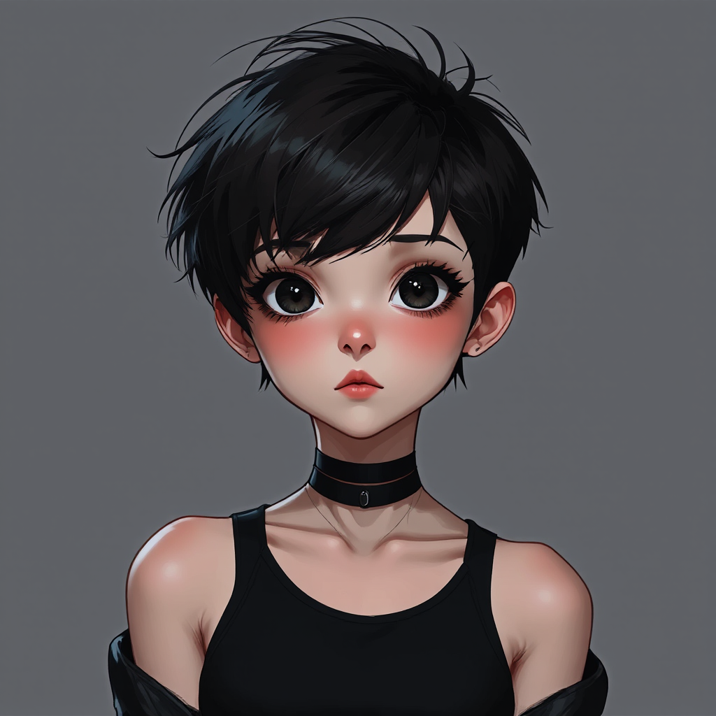 An emo portrait of