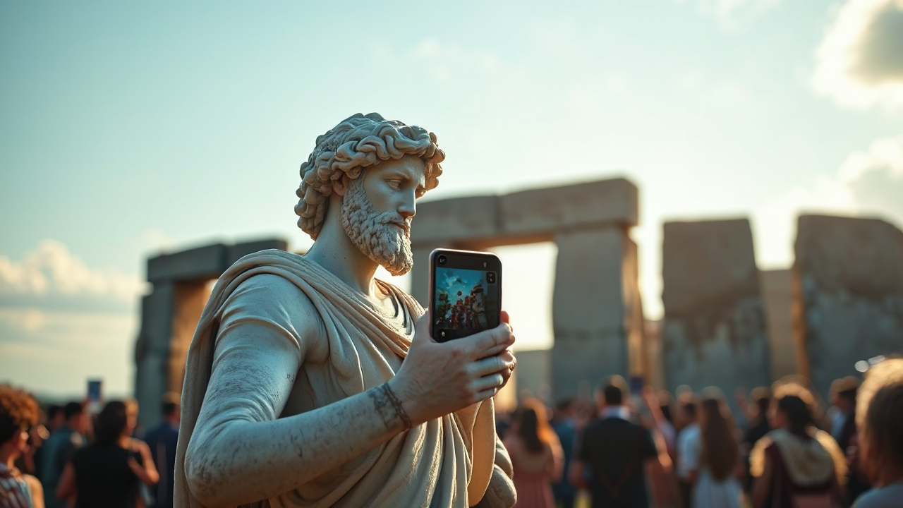 A statue of David