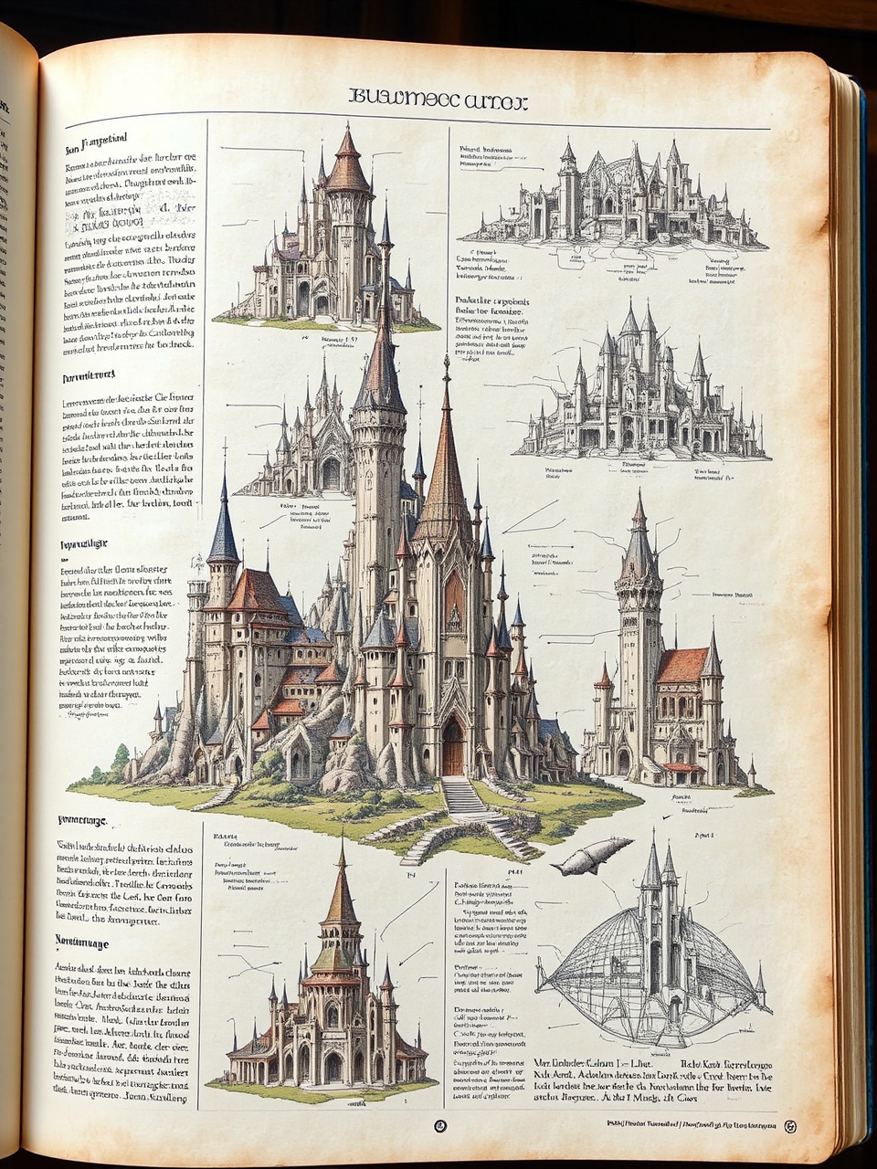 Fantasy architecture and building